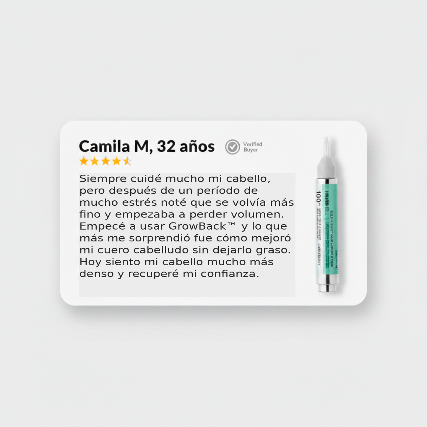 GrowBack™ Ampolla Capilar [Confianza y Suavidad Inmediata]